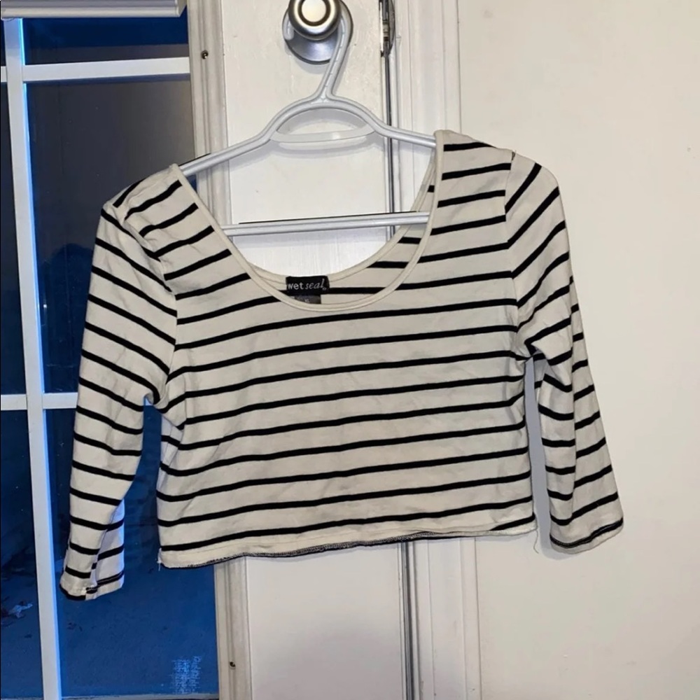 Striped crop top